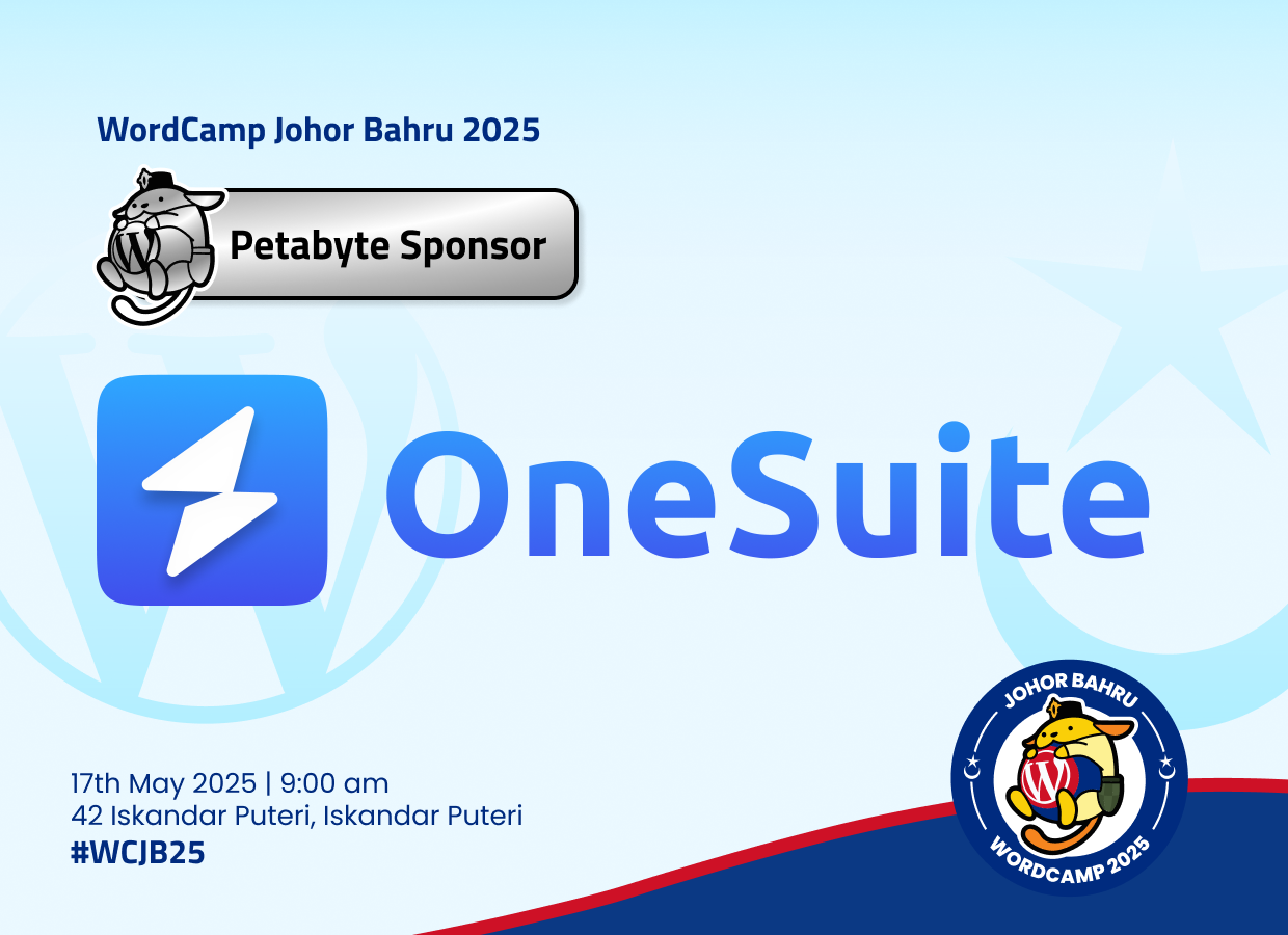 A Big Thank You to OneSuite, Our Petabyte Sponsor!