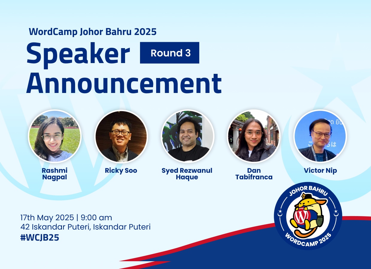 Introducing Speakers Round 3