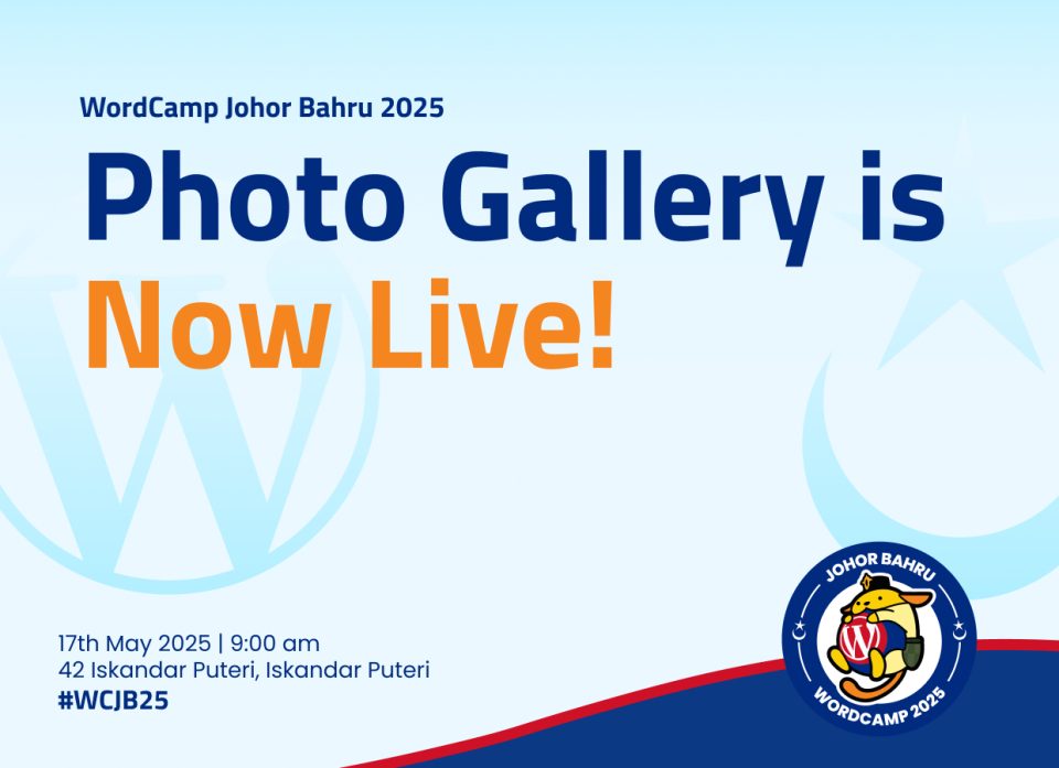 WordCamp Johor Bahru 2025 photo link